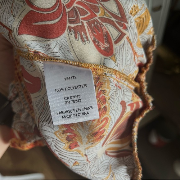 Floral Ruffle Sleeve Top - Multicolor - Picture 7 of 8